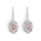 Sterling Silver Semi Mount Earrings Setting Oval OV 7X5mm with White Topaz Syzjewelry