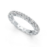 Platinum Semi Mount Ring Setting Oval OV 4X3mm Eternity Band Ring DHJ