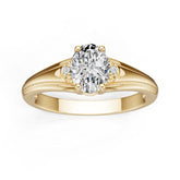 10K Gold Semi Mount Ring Setting Oval Ov 8x6mm Syz Jewelry
