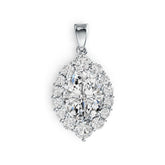 Sterling Silver Semi Mount Pendant Setting Oval OV 11X9mm DHJ