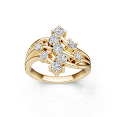 Sterling Silver Semi Mount Ring Setting Round Ro 3x3mm DHJ