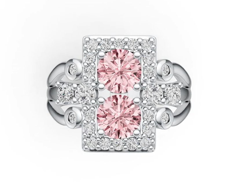 Sterling Silver Semi Mount Ring Setting Round RD 6x6mm DHJ