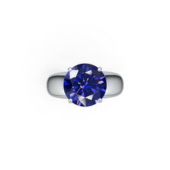 Men's Sterling Silver Semi Mount Ring Setting Round RD 11x11mm Male Syzjewelry