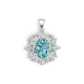 Sterling Silver Semi Mount Pendant Setting Oval OV 10X8mm DHJ