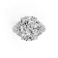 Sterling Silver Semi Mount Ring Setting CU 16X12mm White Topaz Syzjewelry