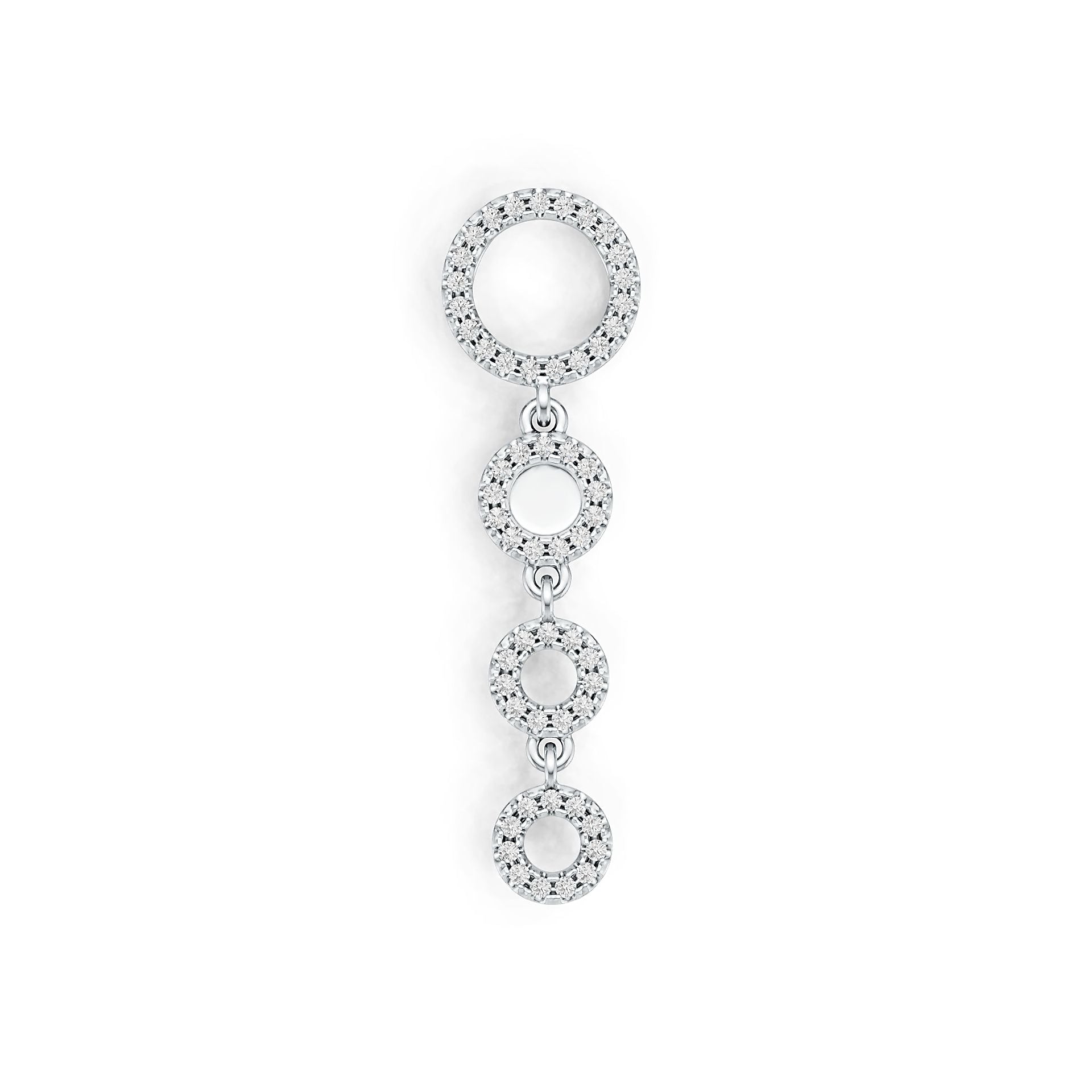 Sterling Silver Semi Mount Pendant Setting Round RD 1.0mm DHJ