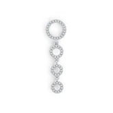 Sterling Silver Semi Mount Pendant Setting Round RD 1.0mm DHJ