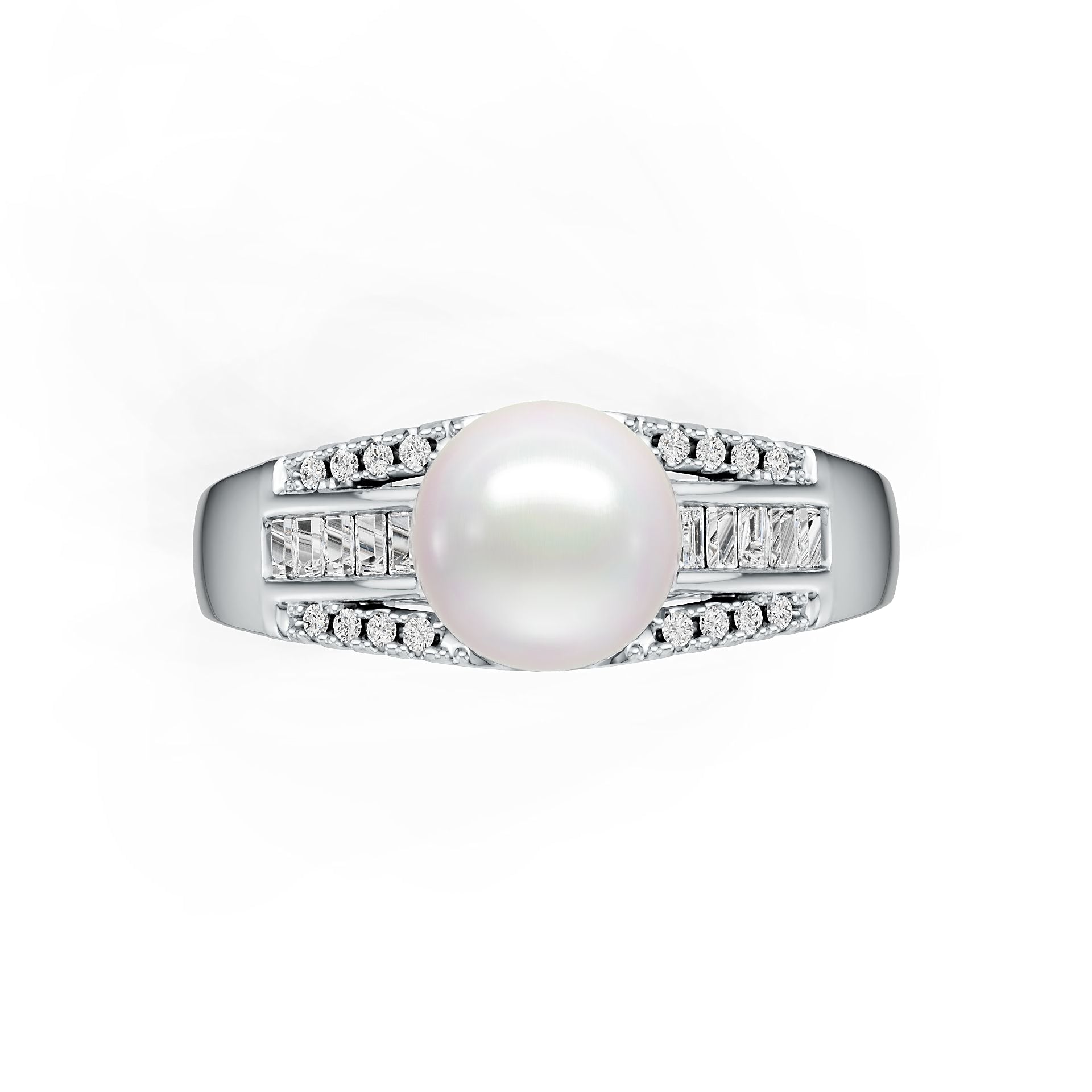 Sterling Silver Semi Mount Ring Setting Round RD 8x8mm DHJ