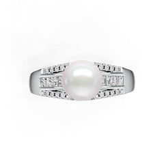 Sterling Silver Semi Mount Ring Setting Round RD 8x8mm DHJ