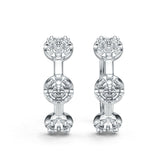 10K Gold Semi Mount Earrings Setting Round Ro 6x6mm Syz Jewelry