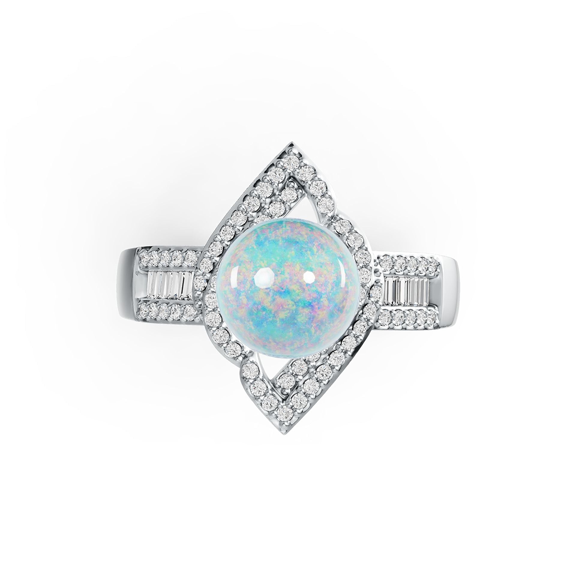 Sterling Silver Semi Mount Ring Setting Round RD 8x8mm for Pearl DHJ