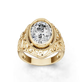 10K Gold Semi Mount Ring Setting Oval Ov 14x10mm Syz Jewelry