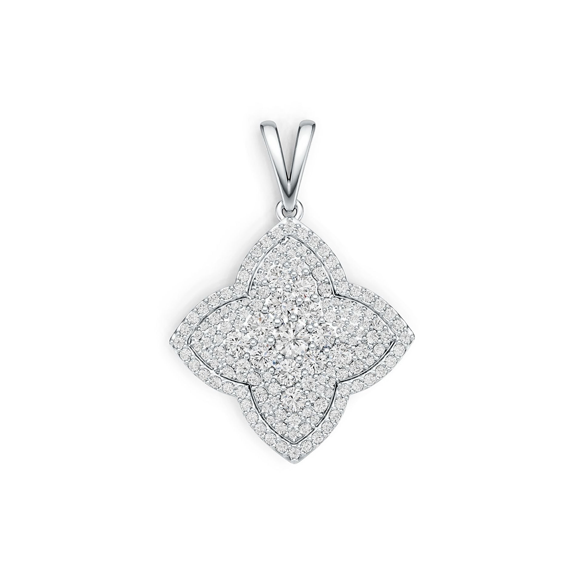 Sterling Silver Semi Mount Pendant Setting Round RD 3.5mm DHJ
