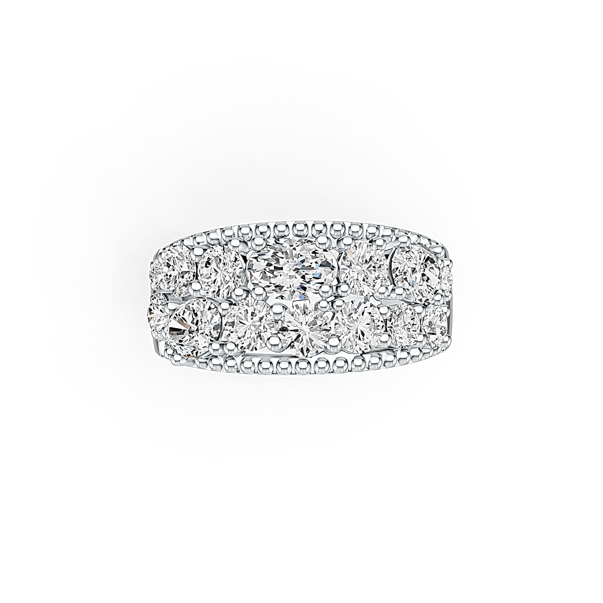 Sterling Silver Semi Mount Ring Setting Oval OV 6X4mm DHJ