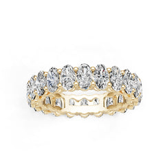 10K Gold Semi Mount Ring Setting Round Ro 5x3mm Moissanite Accent Syz Jewelry