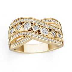 Platinum Semi Mount Ring Setting Round Ro 3x3mm Diamond Accent Syz Jewelry
