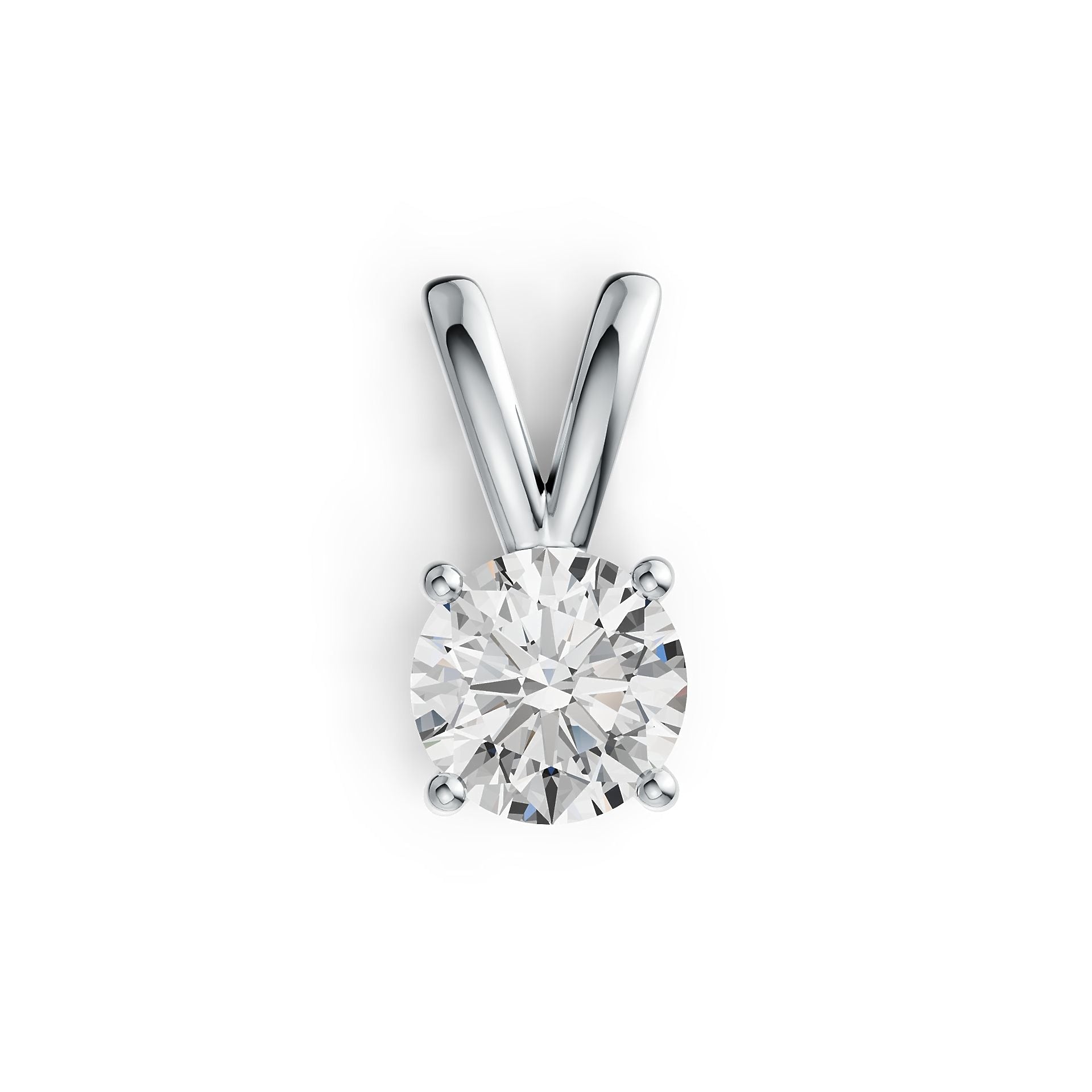 Sterling Silver Semi Mount Pendant Setting Round RD 6.5mm DHJ