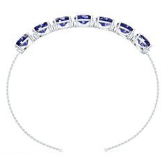 Platinum Semi Mount Bracelet Setting Oval Ov 12x10mm Syz Jewelry