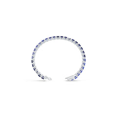 Sterling Silver Semi Mount Tennis Bracelet Setting Emerald OCT 7X5mm North South Syzjewelry