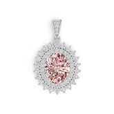 Sterling Silver Semi Mount Pendant Setting Oval OV 11X9mm Syzjewelry