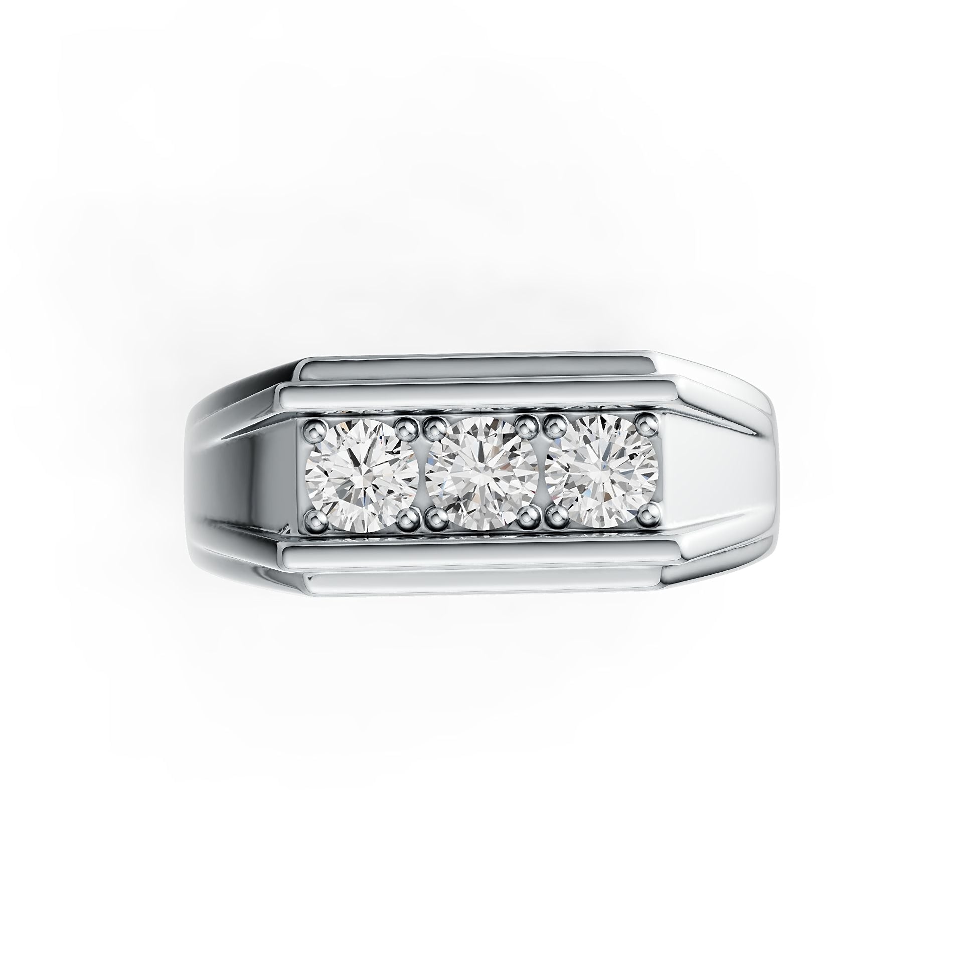 Sterling Silver Semi Mount Ring Setting Round RD 4x4mm DHJ