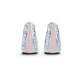 10K Gold Earrings Multi-Row Hoop with or Moissanite Moissanite Accent DHJ