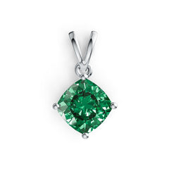 Sterling Silver Semi Mount Pendant Setting Cushion CU 7X7mm DHJ
