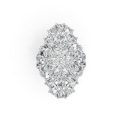 Sterling Silver Semi Mount Ring Setting Pear PE 4X3mm DHJ