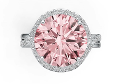 Sterling Silver Semi Mount Ring Setting Round RD 14X14mm Twisted Shank Syzjewelry