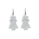 Sterling Silver Semi Mount Earrings Setting Round RD 1.5mm DHJ