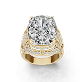 Sterling Silver Semi Mount Ring Setting Cushion Cu 19x14mm DHJ