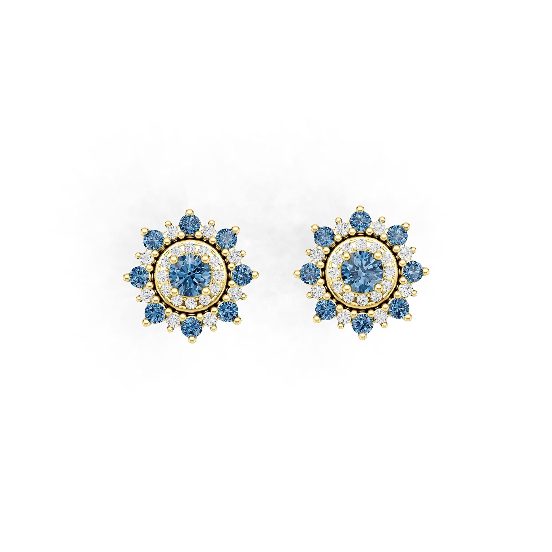 Sterling Silver Semi Mount Earrings Setting Round Rd Syzjewelry