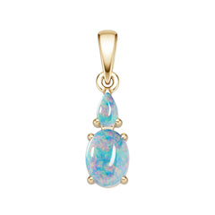 18K Gold Semi Mount Pendant Setting Round Ro 8x6mm Syz Jewelry