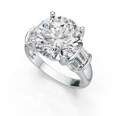 Platinum Semi Mount Ring Setting Round RD 12.5mm DHJ