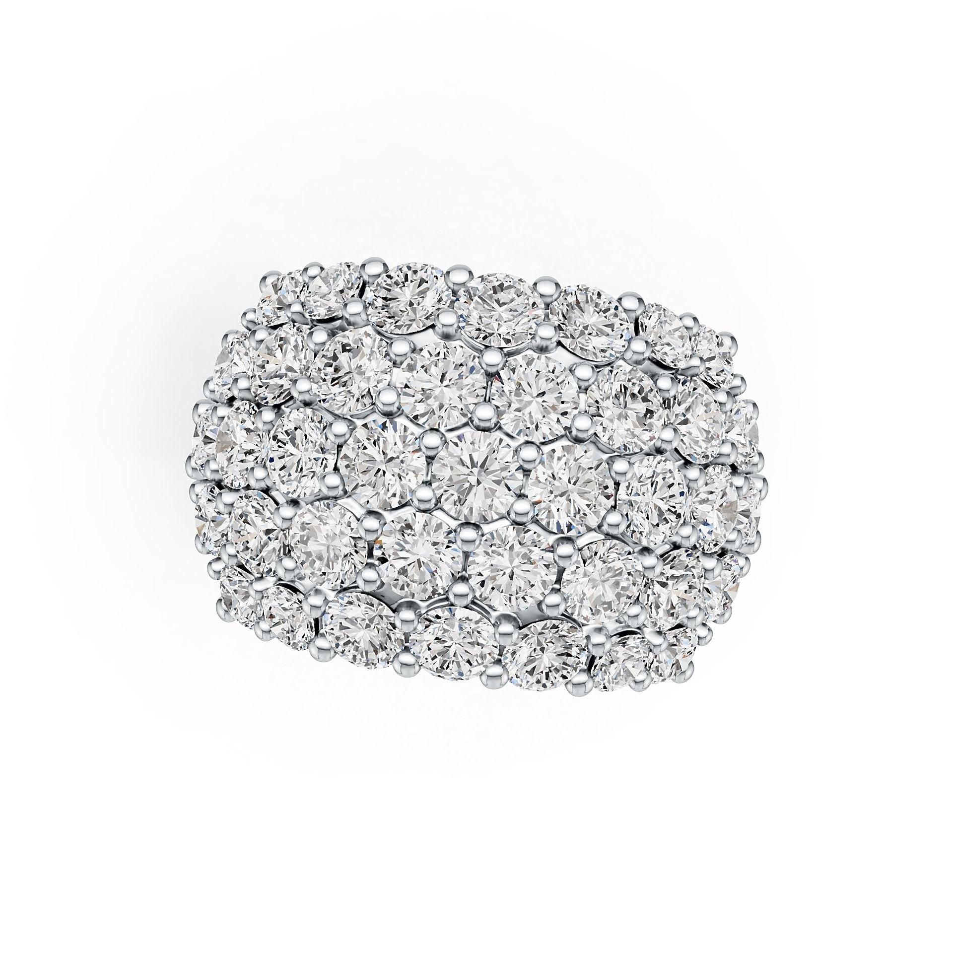 Sterling Silver Semi Mount Ring Setting Round RD 3.5mm DHJ