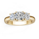 10K Gold Semi Mount Ring Setting Round Ro 2x0mm Moissanite Accent Syz Jewelry