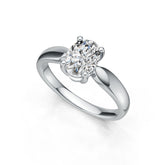 10K Gold Semi Mount Ring Setting Oval OV 8X6mm Solitaire DHJ