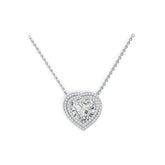 Sterling Silver Semi Mount Pendant Setting Heart HT 12X12mm DHJ