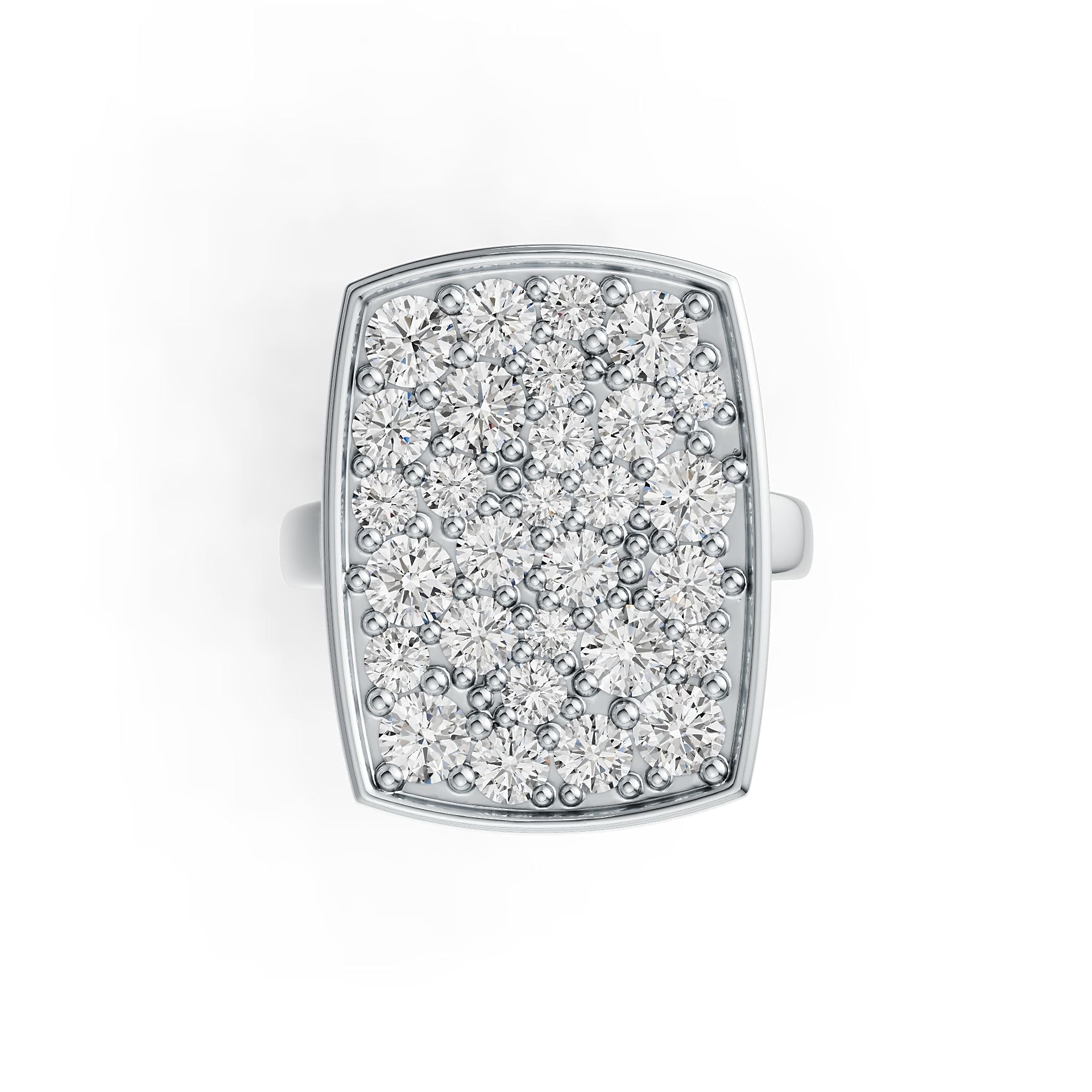 Sterling Silver Semi Mount Ring Setting Round RD 3.5mm DHJ