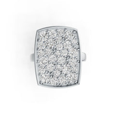 Sterling Silver Semi Mount Ring Setting Round RD 3.5mm DHJ