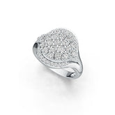 14K Gold Cluster Ring with or Moissanite Diamond Accent DHJ