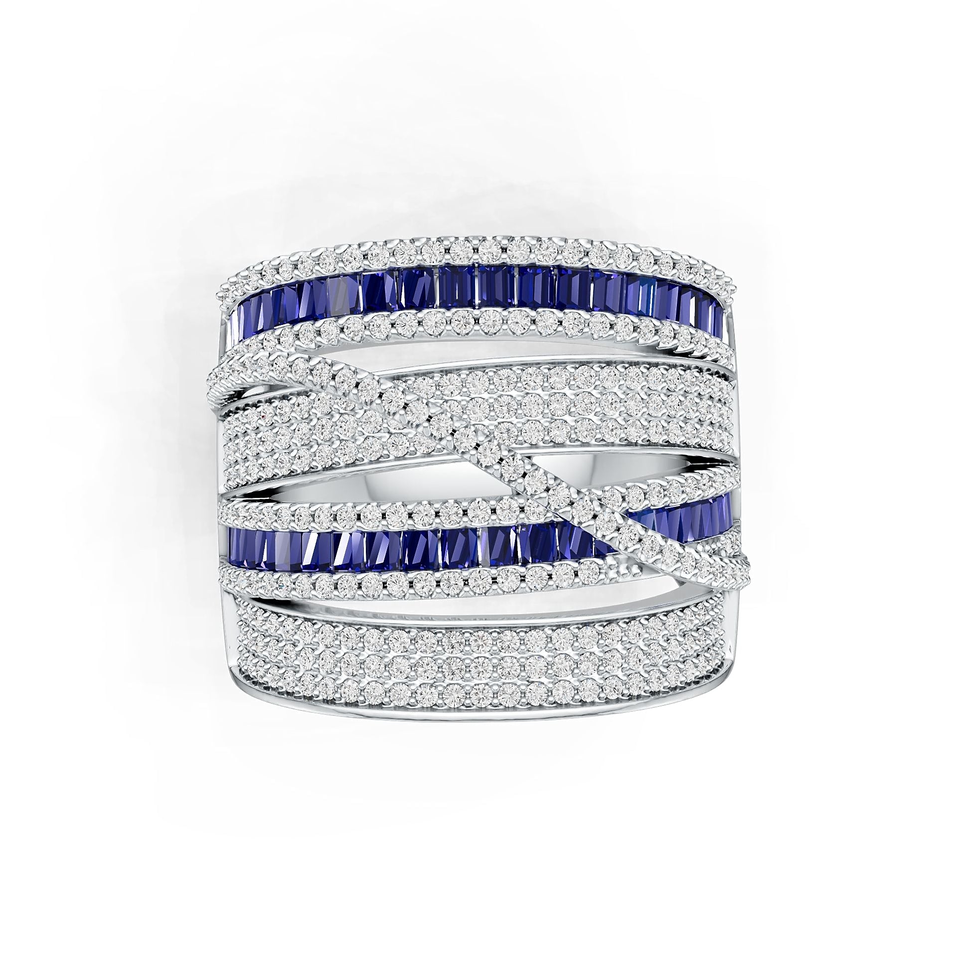 Platinum Semi Mount Ring Setting Round Ro 2x1mm Diamond Accent Syz Jewelry