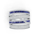 Platinum Semi Mount Ring Setting Round Ro 2x1mm Diamond Accent Syz Jewelry