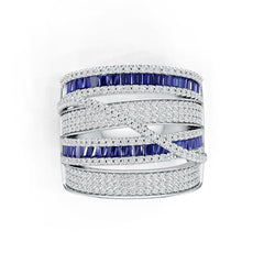 Platinum Semi Mount Ring Setting Round Ro 2x1mm Diamond Accent Syz Jewelry