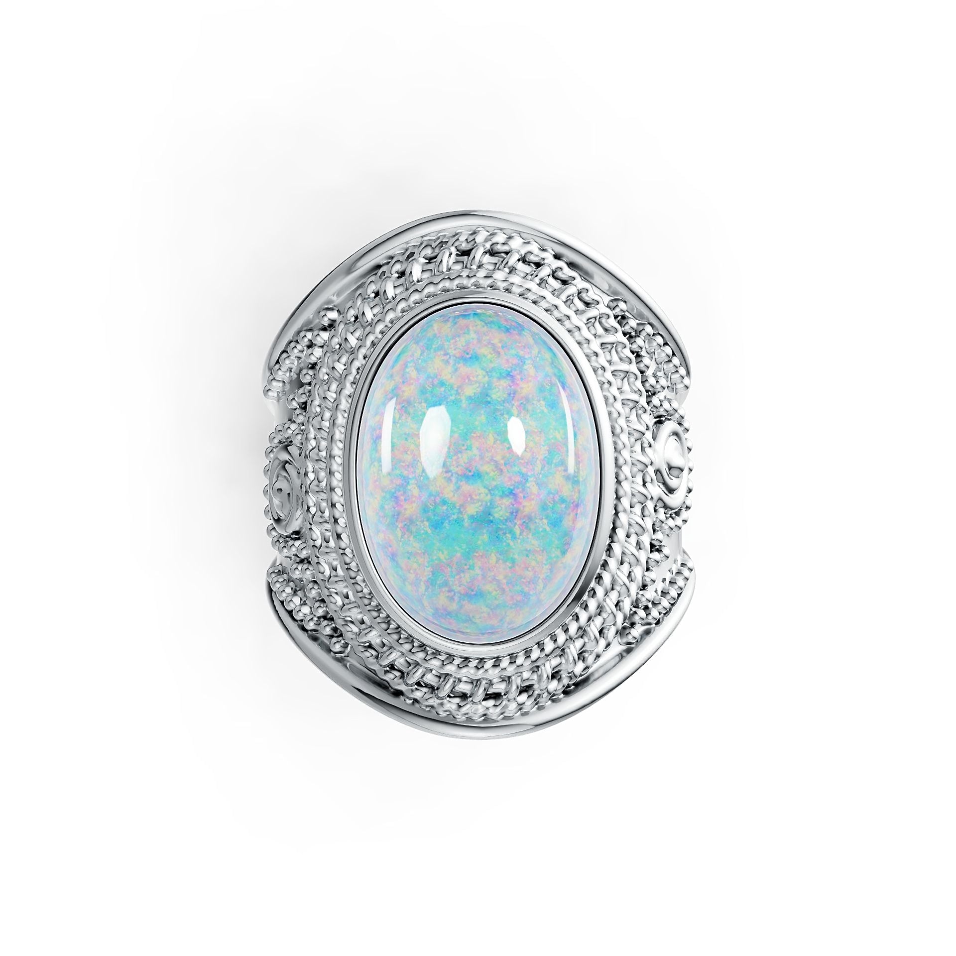 Sterling Silver Semi Mount Ring Setting Oval OV 14X10mm DHJ