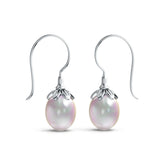 Sterling Silver Semi Mount Earrings Setting Round RD 9.8X12mm DHJ