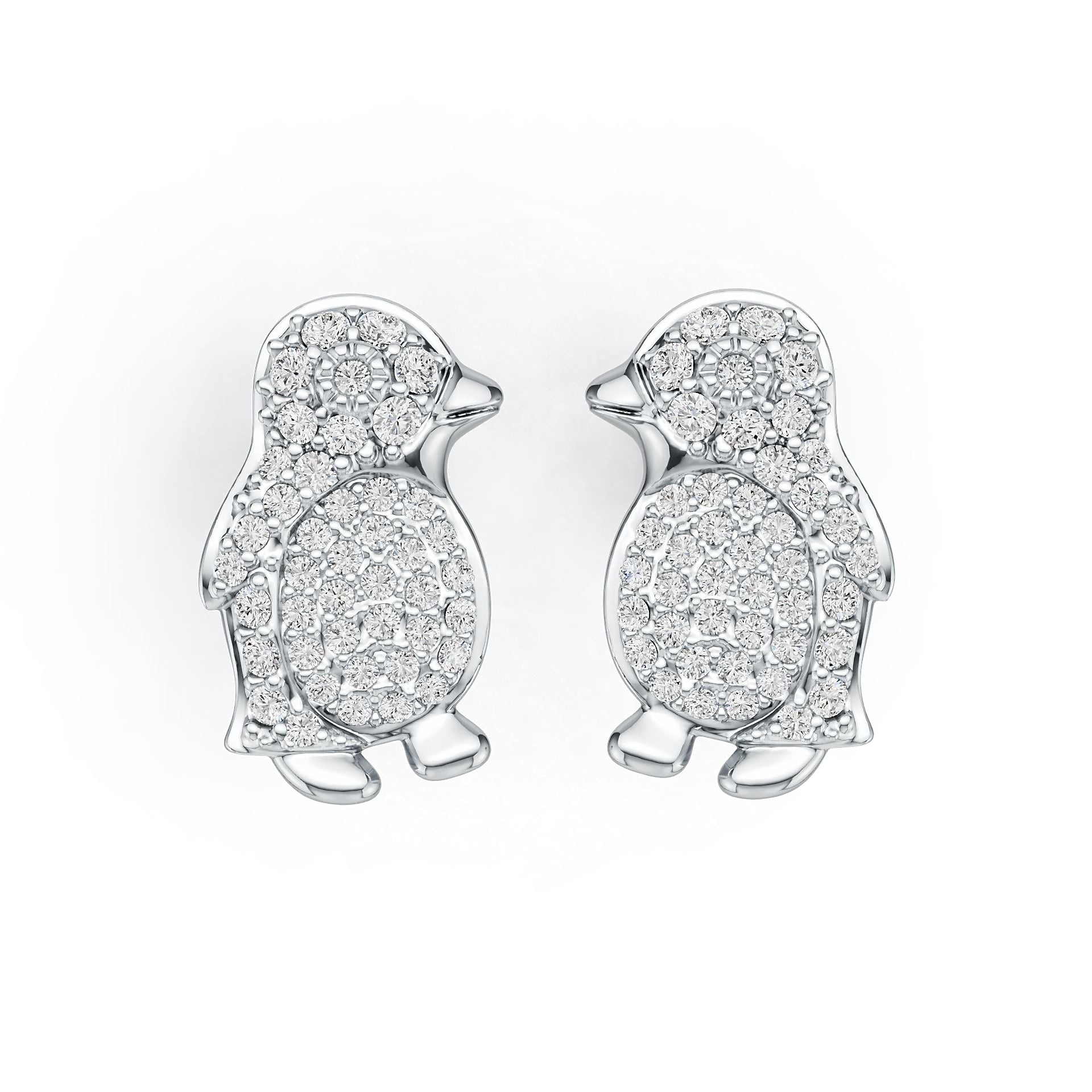 Sterling Silver Semi Mount Earrings Setting Round RD 1.5mm DHJ