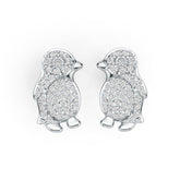 Sterling Silver Semi Mount Earrings Setting Round RD 1.5mm DHJ