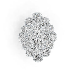 Sterling Silver Semi Mount Ring Setting Oval OV 7X5mm RD 6X6mm RD 5X5mm DHJ