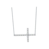 Sterling Silver Semi Mount Pendant Setting Oval OV 4X3mm Horizontal Cross Pendant DHJ